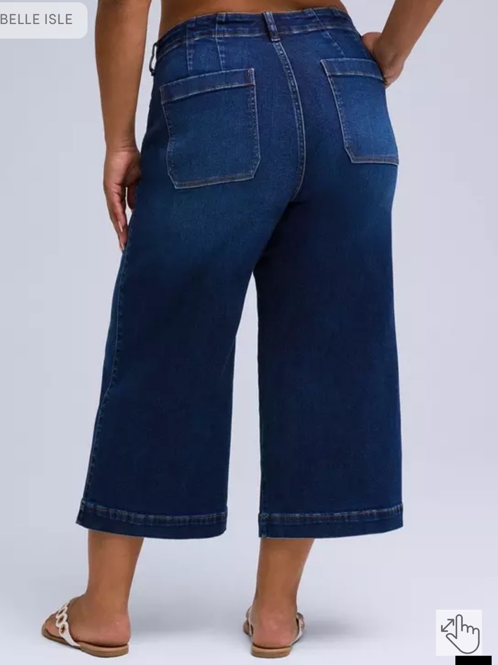 Torrid Belle Isle Crop Wide Leg Dark Wash Jeans Women’s 16